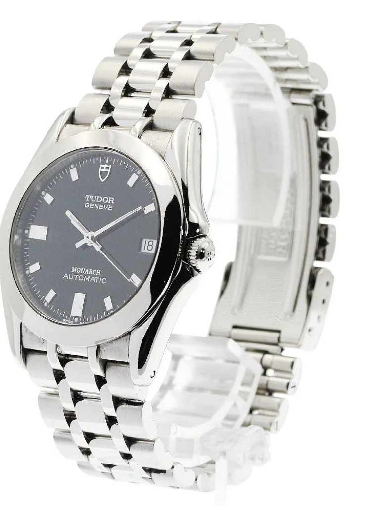 Tudor Monarch 38600 Date Black Dial Automatic Mens Watch956080